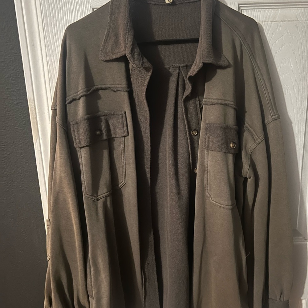 POL Military Style Olive Jacket